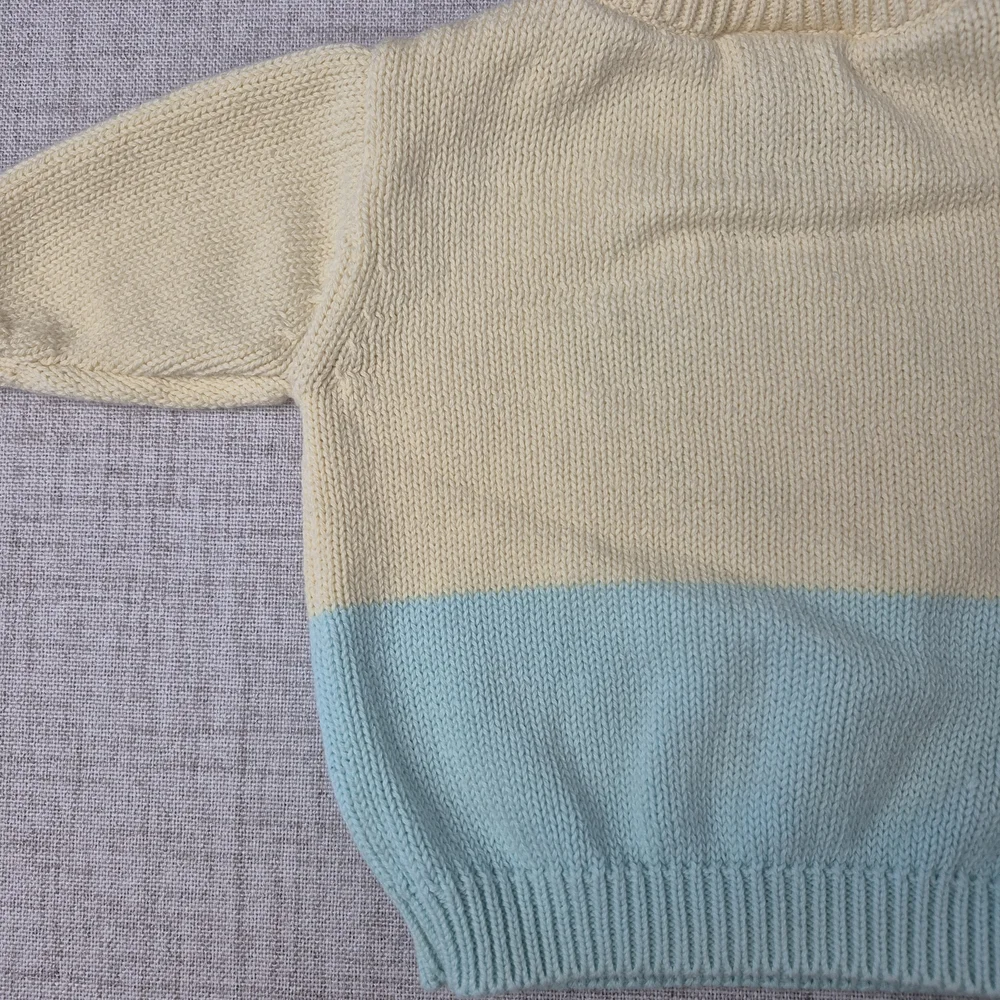 Y2K ​Vtg 2003 Carter’s Baby Giraffe Knit Sweater Cotton Pastel 0-3M - Picture 11 of 11